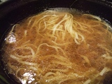 鴨のダシで、うどんを♪