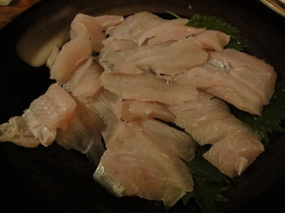 太刀魚の刺身、1人前。.JPG